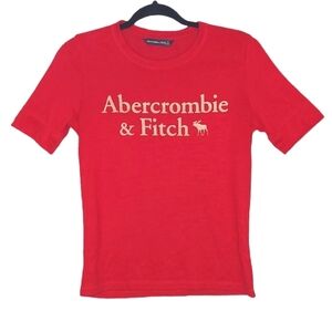Abercrombie & Fitch Gold Letter Tee Size S